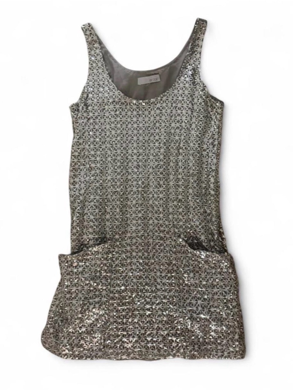 🪩By Zoé Silver Sequin Romper / Playsuit